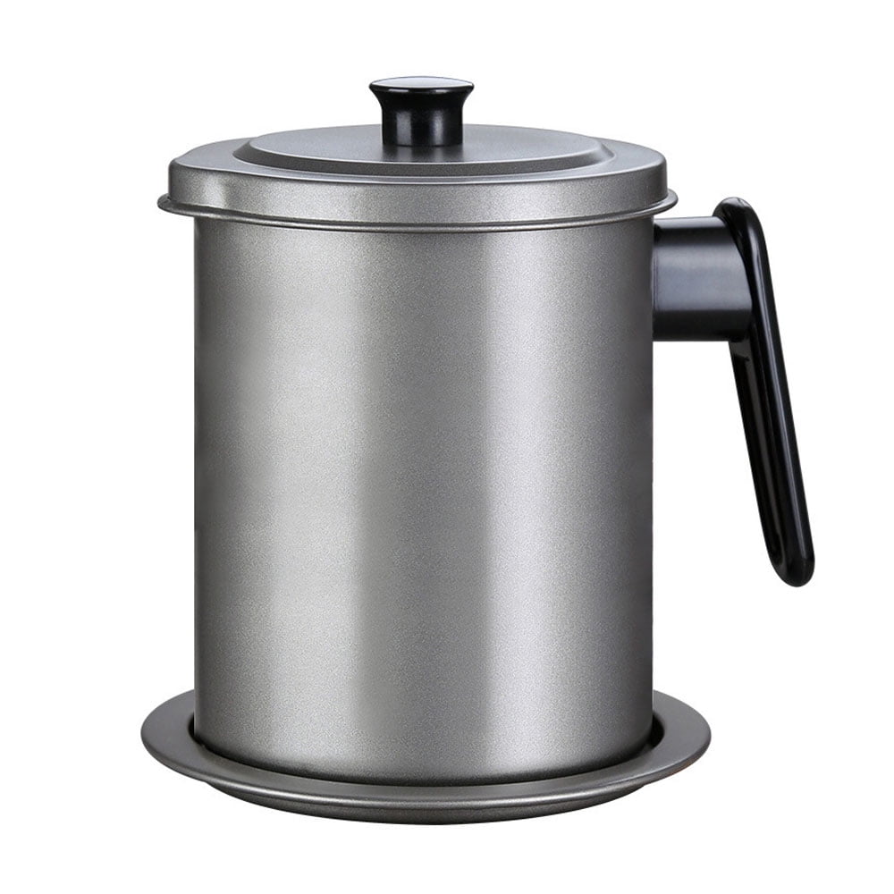 Stainless Steel Oil Strainer Pot Oil Storage Can Container With Fine