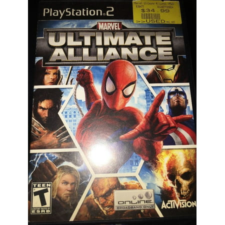 Marvel Ultimate Alliance Sony Playstation 2 PS2 Game Disc w/ Case