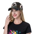 thumbnail image 5 of Salouo Cute Flower Puppy Butterfly Print Unisex Sports Hat, Adjustable Golf Dad Hat Outdoor Cap Mountain Dad Hat Adjustable Fit Baseball Cap for Men and Women, 5 of 6
