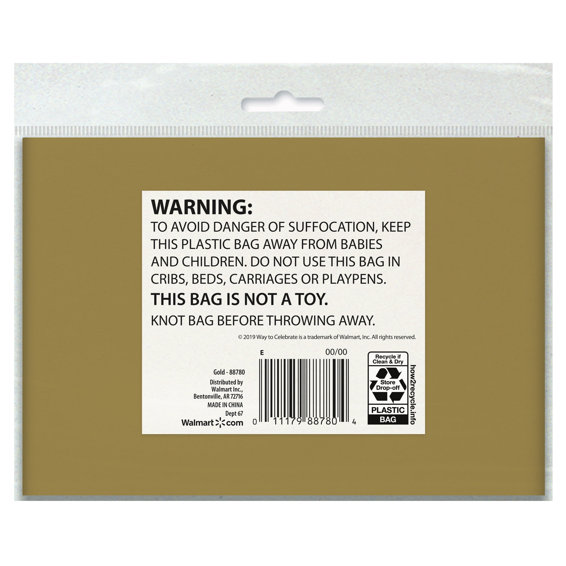 (6 pack) 1CT 84IN Gold Round Plastic Table Cover by Way To Celebrate