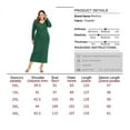 thumbnail image 6 of Women's Casual Slim Fit V Neck Snap Button Dress, 6 of 6