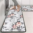 thumbnail image 2 of Kitchen Rugs Sets Of 2,Pioneer Flower Floral Print Pattern Anti Fatigue Kitchen Mat Rugs Non Slip Washable,Decorative Kitchen Floor Mats for Kitchen,Sink,Laundry,17"x47"+17"x47", 2 of 5