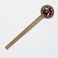 thumbnail image 2 of Cherry Book Marks: Lace Bookmark in Antique Bronze - a Delightful Gift for Book Lovers and Readers, 2 of 5