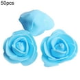 thumbnail image 2 of Visland 50PCS Fake Flower Heads for Crafts PE Foam Mini Roses Head Artificial Flowers DIY Party Birthday Home Decor Wedding Decoration for Scrapbooking Gift Box DIY Wreath, 2 of 6
