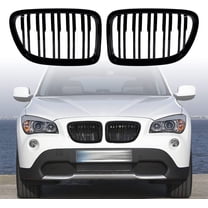 Astra Depot Glossy Black Double Slats Front Kidney Grill Grille For 2009-2014 BMW X1 E84 xdrive28i 35i