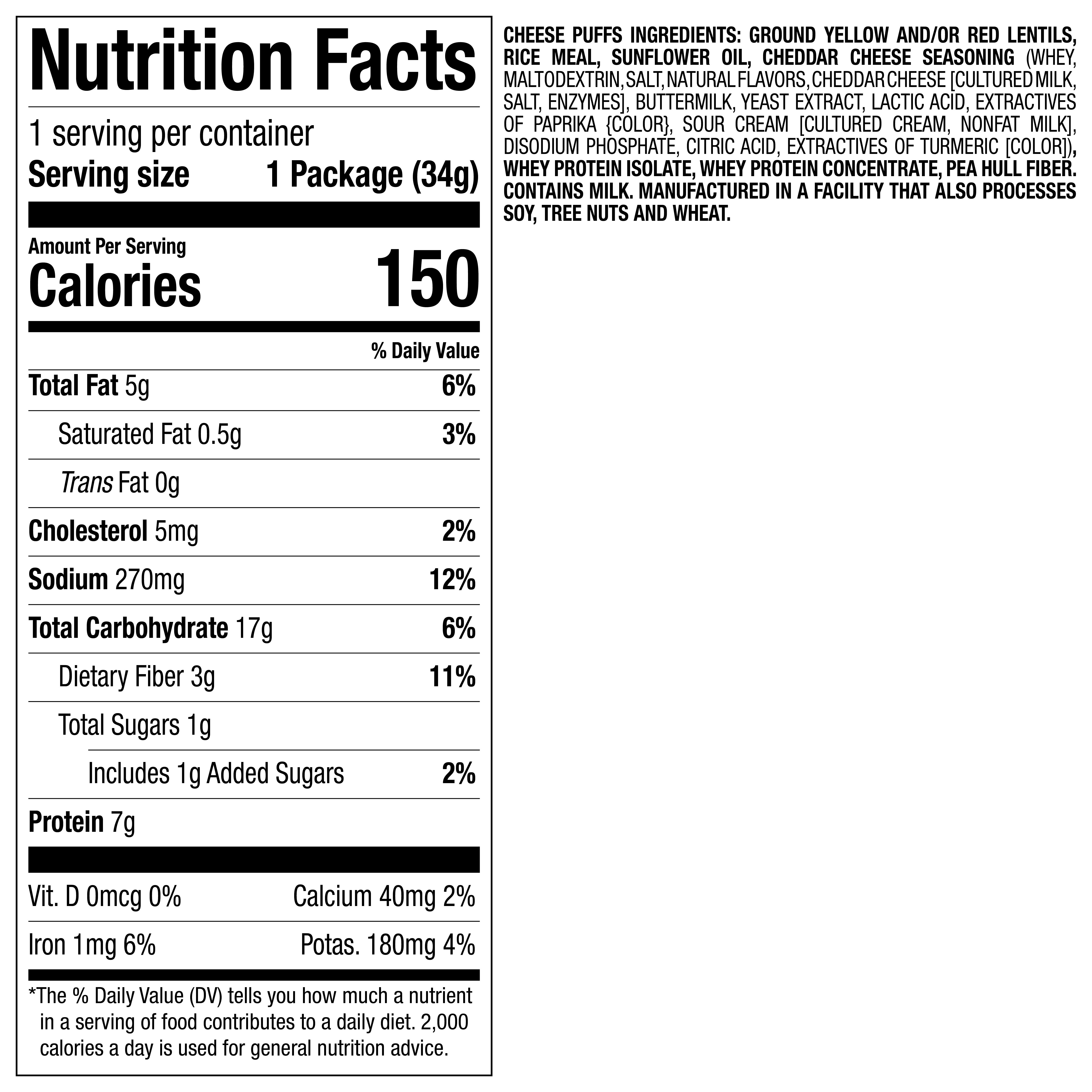 Nutrisystem Cheese Puffs for Weight Loss Support, 24 Count Bags