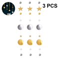thumbnail image 1 of 3pcs Cercle Point Streamer Streamer Kit pour Scintillement Star Parti Décor, 1 of 5