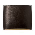 thumbnail image 4 of Justice Design Group Cer-8855W Ambiance 2 Light 10" Tall Led Oval Outdoor Wall Sconce -, 4 of 6