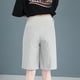 thumbnail image 5 of ShomPort Maternity Shorts Over The Belly Cotton Comfy Shorts Loose Casual High Waist Pregnancy Pants, 5 of 5