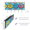 thumbnail image 3 of PhooArto Key Holder for Wall Decorative with 5 Key Hooks, Cartoon Donuts Pattern Holders Wall Mount Organizer with Mail Key Rack, Self Adhesive, 3 of 7