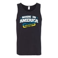 thumbnail image 2 of Made In America With Ukrainian Parts Mens Graphic Tank Top, Black, Medium, 2 of 4