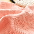 thumbnail image 5 of Dienrx Pink Cotton Soft Warm Blanket 150*200Cm - Breathable All-Season Cotton Blanket | Cozy Cover for Bed, Sofa, Adults, Year-Round Comfort, 5 of 5