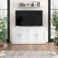 thumbnail image 2 of Bush Hampton Heights Engineered Wood TV Stand for TVs up to 75" in White, 2 of 7