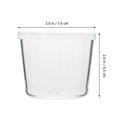 thumbnail image 4 of EIGTHTAIL 4pcs Small Glass Bowls with Lids Clear Pudding Cups Dish Containers for Salad Fruits Sauces Cereal Dessert Snacks Refrigerator Freezer Storage 200ml, 4 of 6