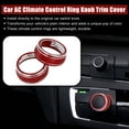 thumbnail image 2 of 2pcs Red Aluminum Alloy AC Climate Control Ring Knob Trim Cover for Toyota RAV4 2019-2020, 2 of 6