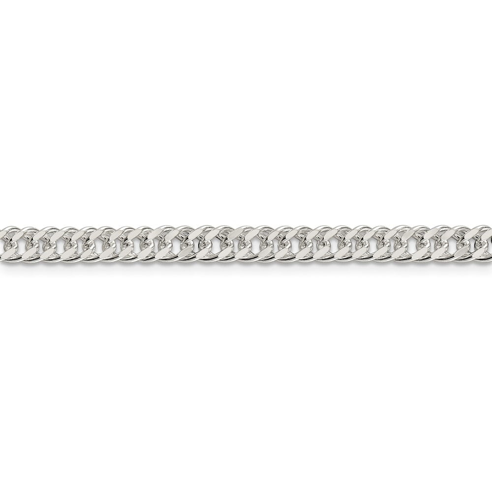 Diamond2Deal 925 Sterling Silver 5.5mm Rambo Link Chain Bracelet for Men 7"