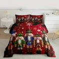 thumbnail image 2 of Manfei Cartoon Nutcracker Soldier Bedding Comforter Set,Christmas Theme Twin Comforter Sets,Happy New Year Bedding Set For Girls,Microfiber Bedroom Decor Reversible,2 Pieces, 2 of 8