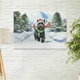 thumbnail image 2 of Hello Winter Scottish Terrier Frosty Morning Walk Welcome Snowy Christmas Horizontal Matte Canvas Poster Scottie Dog Lover Gifts Wall Art Home Decor - 02018, 2 of 5