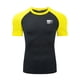 thumbnail image 1 of Ceisia Men's Tactical Flag Compression T-shirt Slim Fit Short Sleeve Round Neck High Elastic Fitness Running Tee Tops Yellow XXL Gifts, 1 of 5