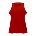 thumbnail image 5 of Womens Tops Sleeveless Tank Top Casual Ribbed Racerback Basic Thick Strap Shirts Tops on Sale, 5 of 5