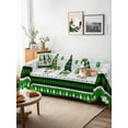 thumbnail image 3 of Green St. Patrick's Day Couch Cover for 2 Cushion Couch, Gnomes Watercolor Leaves Wooden Washable Love Seat Sofa Covers Slipcover, Throw Sofa Covers for Pets, Furniture Protector 71"x102", 3 of 9