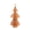 Orange, variant on Kbndieu Mini Bottle Brush Christmas Trees with Wood Base, Artificial Tabletop Small Christmas Tree for Craft, Winter Snow Ornaments for Christmas Home Table Top Party, Christmas Decorations Clearance