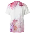 thumbnail image 5 of Jamsmile Women Tshirts Summer Colorful Marble Print Short Sleeve O Neck T Shirts Tops Athletic Graphic Casual Tee Shirts Tops, 5 of 5