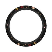 XMXY Car Steering Wheel Cover, Advent Season Golden Stars Non-Slip Jeep Truck Universal Elastic Steering Wheel Protector 15 inch