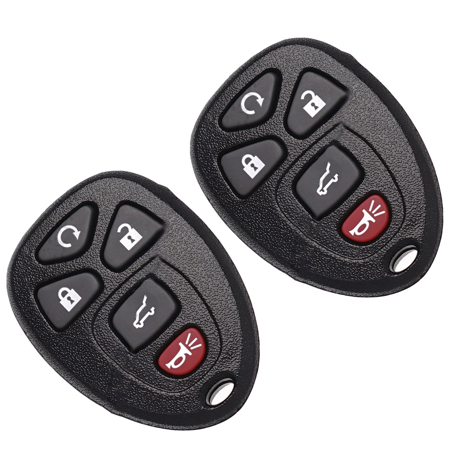 RPKEY 5-Button Key Fob Cover - Replacement Shell For GMC Terrain/Acadia/Sierra, Chevy Tahoe/Silverado/Suburban