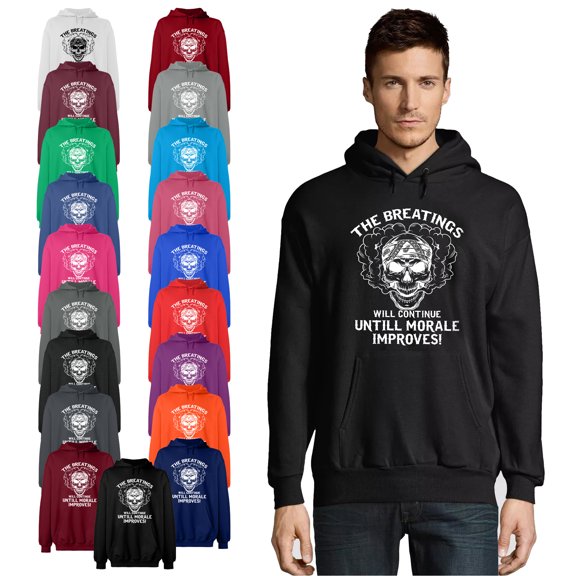 OXI Hoodie Sweatshirt - Breating Morale Improves, Basic Casual Hoodie for Men's and Women Fleece Hoodie Long Sleeve - Antiquee Cherry Small