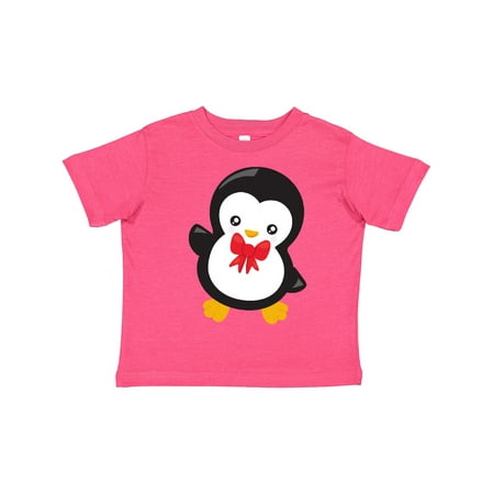 

Inktastic Christmas Penguin Penguin with Bow Tie Xmas Gift Toddler Boy or Toddler Girl T-Shirt