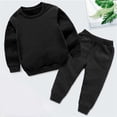 thumbnail image 2 of Baby Girl Outfit Long Sleeve Heart Print Sweatshirt Jogger Pants 2pcs Baby Girls Clothes, 2 of 5