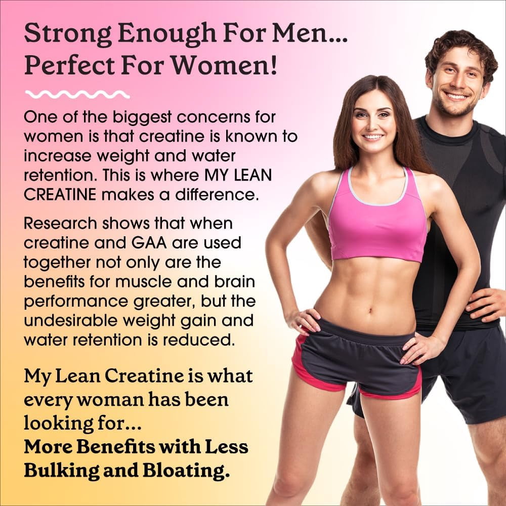 Fit & Lean Creatine Powder For Women, Unflavored, 30 Servings, 7.2 oz