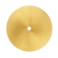 thumbnail image 1 of Hoja de sierra pequeña de acero de alta velocidad de 80 mm, dorada, para metal, carpintería, plástico y esmerilado (6 mm), 1 of 13