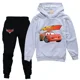 thumbnail image 3 of Ropa deportiva para niños de Pixar Cars Lightning McQueen, trajes para niñas, sudadera con capucha informal, pantalones negros, ropa de abrigo para niños, conjuntos para bebés, 3 of 5