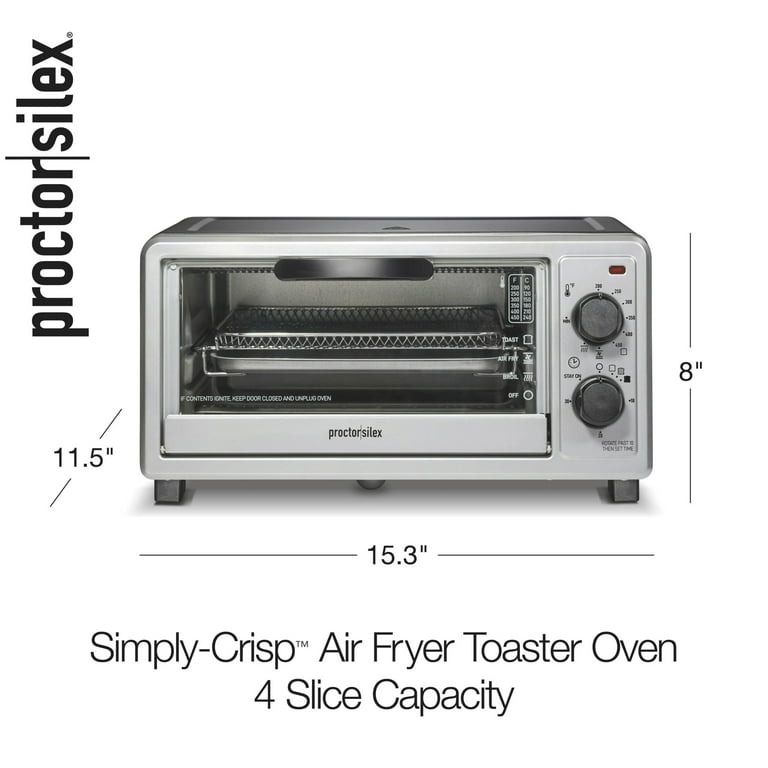 Proctor Silex Simply-Crisp Countertop Air Fryer Toaster Oven Combo