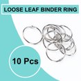 thumbnail image 2 of Unique Bargains  10 Pcs Loose Leaf Binder Rings Metal Binder Rings, 2 of 7