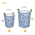 thumbnail image 3 of Fuzoiu Sailboats On A Waves Print Circular Hamper,Laundry Basket with Handle,Collapsible Laundry,Dirty Clothes Storage Basket,for Bedroom Bathroom Dorm Living Room-Medium, 3 of 6