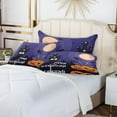 thumbnail image 6 of GZHJMY Happly Halloween Pillowcase Plush Pillowcase for Hair and Skin, Soft Standard Size Pillow Cases Zippered Queen Pillow Case Set of 1-21x54in Home Decor, 6 of 7