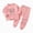 H01-Pink, variant on TOWED22 Toddler Baby Boy Fall Winter Clothes Long Sleeve Color Block T-Shirt with Elastic Waist Long Set Fall Winter Outfit Size:6-7 Y,Color:Pink