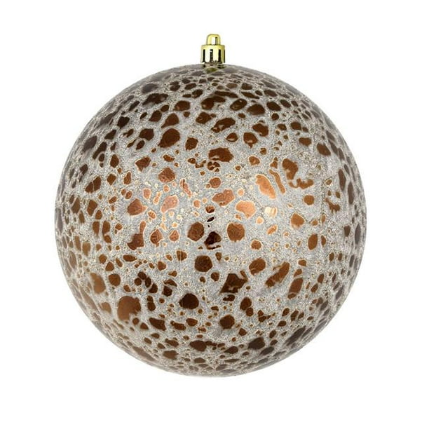 Vickerman N195376d 3 In Mocha Crackle Ball Ornament 12 Per Bag Walmart Com Walmart Com