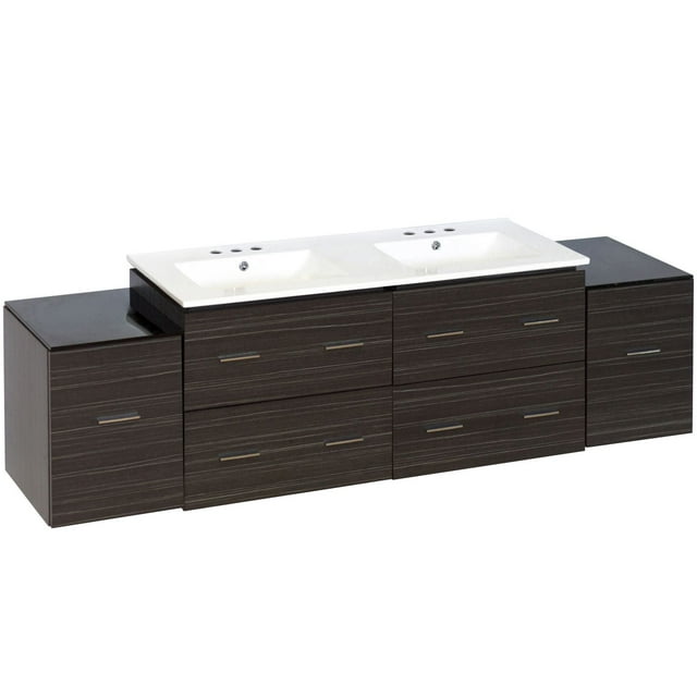 American Imaginations 76-in. W Vanity Set Grey AI-19015