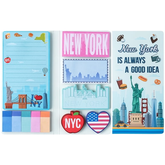 Grobro7 New York Sticky Note Pad, Self-Adhesive Note Pad,1Count