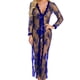 thumbnail image 5 of Conjunto de ropa interior sexy Traje de lencería de encaje Ropa sexy lavada a mano para adultos, Azul, XXL seitruly XX000040-29, 5 of 7