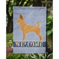 thumbnail image 3 of Carolines Treasures CK3720GF Tan Chion Welcome Flag Garden Size  Small multicolor, 3 of 3