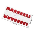 thumbnail image 4 of Minkissy Bandes de Vernis Gel Rouges 3 Feuilles pour Ongles Différentes Occasions, 4 of 5