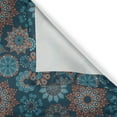 thumbnail image 5 of Ambesonne Flower Grommet Curtain, Summer Illustration, 50" x 72", Orange Dark Blue, 5 of 6
