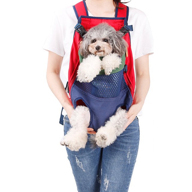 Mochila ajustable para perros, transpirable, frontal, cachorro, gato, bolsa de transporte, mascota, Abanopi Mochila para mascotas