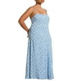 thumbnail image 3 of Floral Summer Long Cocktail Dress for Women with Sleeveless and Backless Design, 3 of 8