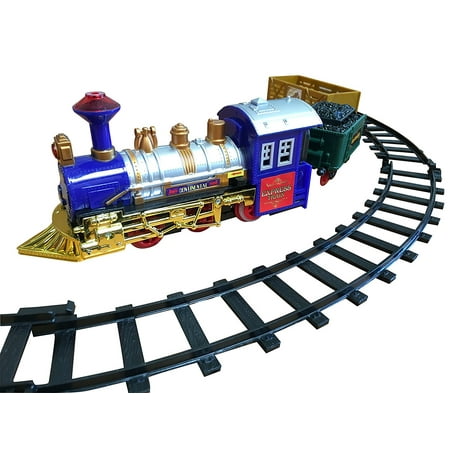 Battery Operated Continental Happy Travels Express 11 Piece Electric Train Set( COLOR MAY VARY)